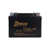 Orbus Motosiklet Aküsü 12 Volt 4 Amper Yeni Tarihli Taze Akü 114x66x88 mm 1.6 Kg - 4