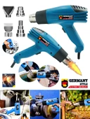 Germany Style 2000 Watt Darbeye 2 Kademeli Dayanıklı Sıcak Hava Isı Tabancası - 1