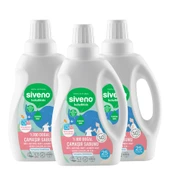 Siveno %100 Doğal Bebek Çamaşır Sabunu Kendinden Yumuşatıcılı Bitkisel Deterjan Konsantre 750 ml X 3 Adet - 2