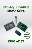 Panel Çit Plastik Sıkma Klips - Akıllı Vidalı (1500 Adet) - 1