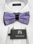 Brianze Lila Siyah Saten Papyon - 1