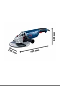 Bosch Gws 24-180 P 2400 W Büyük Taşlama Makinesi thumbnail 2