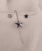 Kıkırdak Küpe Set Kararmaz Çelik 316L Lüks Kadın Küpe 16990 - 5