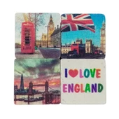 İngiltere Temalı Dörtlü Taş Magnet thumbnail 1