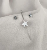 Kıkırdak Küpe Set Kararmaz Çelik 316L Lüks Kadın Küpe 16990 - 4