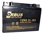 Orbus Motosiklet Aküsü 12 Volt 6.5 Amper Yeni Tarihli Taze Akü 139x66x100 mm 2.05 Kg - 1
