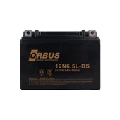 Orbus Motosiklet Aküsü 12 Volt 6.5 Amper Yeni Tarihli Taze Akü 139x66x100 mm 2.05 Kg - 2