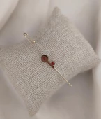 Kıkırdak Küpe Kararmaz Çelik 316L Lüks Kadın Küpe Renk Sarı - 3