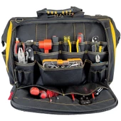 CAT DA980199 18'' Geniş Ağızlı 5 Bölmeli Ağır Hizmet Bez Alet Takım Çantası - 4