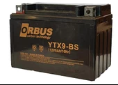 Orbus Motosiklet Aküsü 12 Volt 9 Amper Yeni Tarihli Taze Akü 150x86x107mm 2.9 Kg - 1