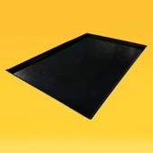 Alüminyum İtalyan Açılı (45°) Düz Teflon Kaplamalı Tava (2mm) 40x60x1 CM - 1