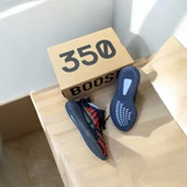 Adidas Yeezy Boost 350 Kırmızı Siyah thumbnail 4