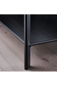 Jattesta Yan Sehpa, Dekoratif Bambu Sehpa Siyah Renk 95x30 cm - 2