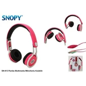 Snopy SN-913 Pembe Multimedia Mikrofonlu Kulaklık - 4