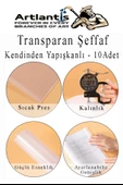Hazır Defter Kaplığı Şeffaf Buzlu Renkli A4 5 Adet 1 Paket Cırtlı Ayarlanabilir Kendinde Yapışkanlı Kaplık Okul Sınıf - 4