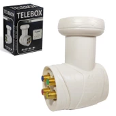Telebox TB-XC 4Lü Lnb Santral (Quattro) Gold 0.1Db 3D Fhd 4K - 1
