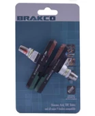 V BRAKE FREN PABUCU - ASİMETRİK - 3 RENKLİ [72 mm] BRAKCO TAIWAN - 1