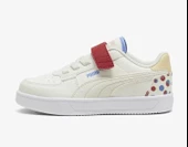 Puma Caven 2.0 Summer Ac Çocuk Cırtlı Beyaz Spor Ayakkabı - 5