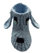 Gri Örgü Amigurumi Organik Panduf Ev Botu - 2