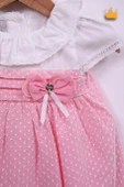 Babydola Kız Bebek Bayramlık Dantelli Elbise 15077 - 3