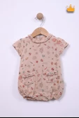Babydola %100 Pamuk Kız Bebek Tulum Bayramlık 12049 - 1