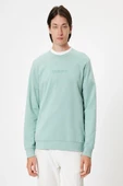 Koton Bisiklet Yaka Sweatshirt Slogan Baskılı Uzun Kollu Pamuklu - 3
