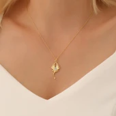 925 Ayar Gümüş Taşlı Vatoz Kolye thumbnail 1