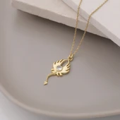 925 Ayar Gümüş Taşlı Vatoz Kolye thumbnail 4