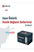 Emirplast Kombi Alt bağlantı montaj seti düz pp 8`li Paket - 3