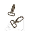 SRTfootcare Büyük Akrep Anahtarlık ve Çanta Kancası 2,5cm 2 Adet Deri El Aleti - 4