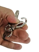 SRTfootcare Büyük Akrep Anahtarlık ve Çanta Kancası 2,5cm 2 Adet Deri El Aleti - 3