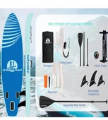 Stand Up Paddle Board Şişme SUP Sörf Tahtası Board 310x76x15 cm Mavi - 3