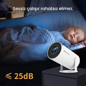 NPO NP315Plus 4K Android11 BT5.0 Wifi6 200ANSI Lümen IOS/Android Taşınabilir Akıllı LED Projeksiyon - 6