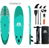 Şişme Sörf Tahtası Sup Board Stand Up Paddle Board 335X84X15 Cm Yeşil - 1