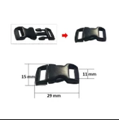 Parakord Bileklik İçin 3''8 Zamak Klips, Bileklik Kilidi 10 Adet - 3