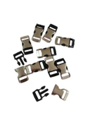 Parakord Bileklik İçin 3''8 Zamak Klips, Bileklik Kilidi 10 Adet - 1