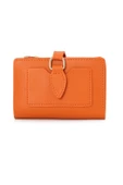 Yumuşak Suni Deri Fermuar Bölmeli Trend Kadın Cüzdan - PRS-Elif-Turuncu thumbnail 1