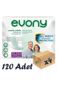 EVONY,Bel Bantlı Yetişkin Hasta Bezi Xlarge 30'lu 4 Paket 120 Adet - 1