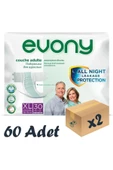 Evony,Bel Bantlı Yetişkin Hasta Bezi Xlarge 30'Lu 2 Paket 60 Adet - 1