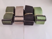 Haki Yeşil, Bej, Siyah ve Su Yeşili Renk Valiz Kemeri 4 Cm toplam 4 Adet thumbnail 1