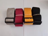 Bej, Bordo, Portakal ve Siyah Renk Valiz Kemeri 4 Cm toplam 4 Adet - 1