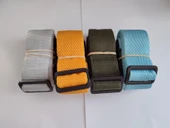 Gri, Portakal, Haki Yeşil Ve Turkuaz Renk Valiz Kemeri 4 Cm toplam 4 Adet thumbnail 1