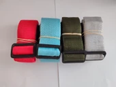 Kırmızı, Turkuaz, Haki Yeşil Ve Gri Renk Valiz Kemeri 4 Cm toplam 4 Adet - 1
