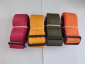 Bordo, Portakal, Haki Yeşil Ve Turuncu Renk Valiz Kemeri 4 Cm toplam 4 Adet - 1