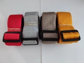 Kırmızı, Gri, Bej ve Portakal Renk Valiz Kemeri 4 Cm toplam 4 Adet - 1