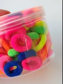 NEON RENKLİ 100'LÜ KUTUDA PAMUKLU TOKA - 4