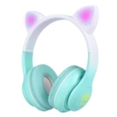 STN-28 Pro Kedi Kulaklı Tasarımlı RGB Işıklı Bluetooth Kulaklık - 3