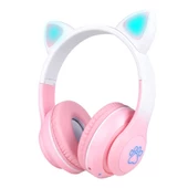 STN-28 Pro Kedi Kulaklı Tasarımlı RGB Işıklı Bluetooth Kulaklık - 5