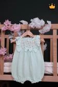 Babydola %100 Pamuk Kız Bebek Tulum Bayramlık 15080 - 1