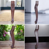 4 Adet Rosa Masa Dresuar Ayağı 75 cm Plastik Ahşap Desenli Mutfak Yemek Masası Mobilya Ayakları thumbnail 7